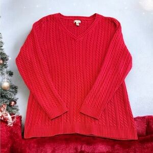 Women's Croft & Barrow® The Extra Soft Cabled Crew Neck Sweater